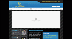 Desktop Screenshot of kzeventproductions.perkolatestaging.net